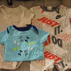 Nike and Under Armour Baby Onesies Set Size 3 Months